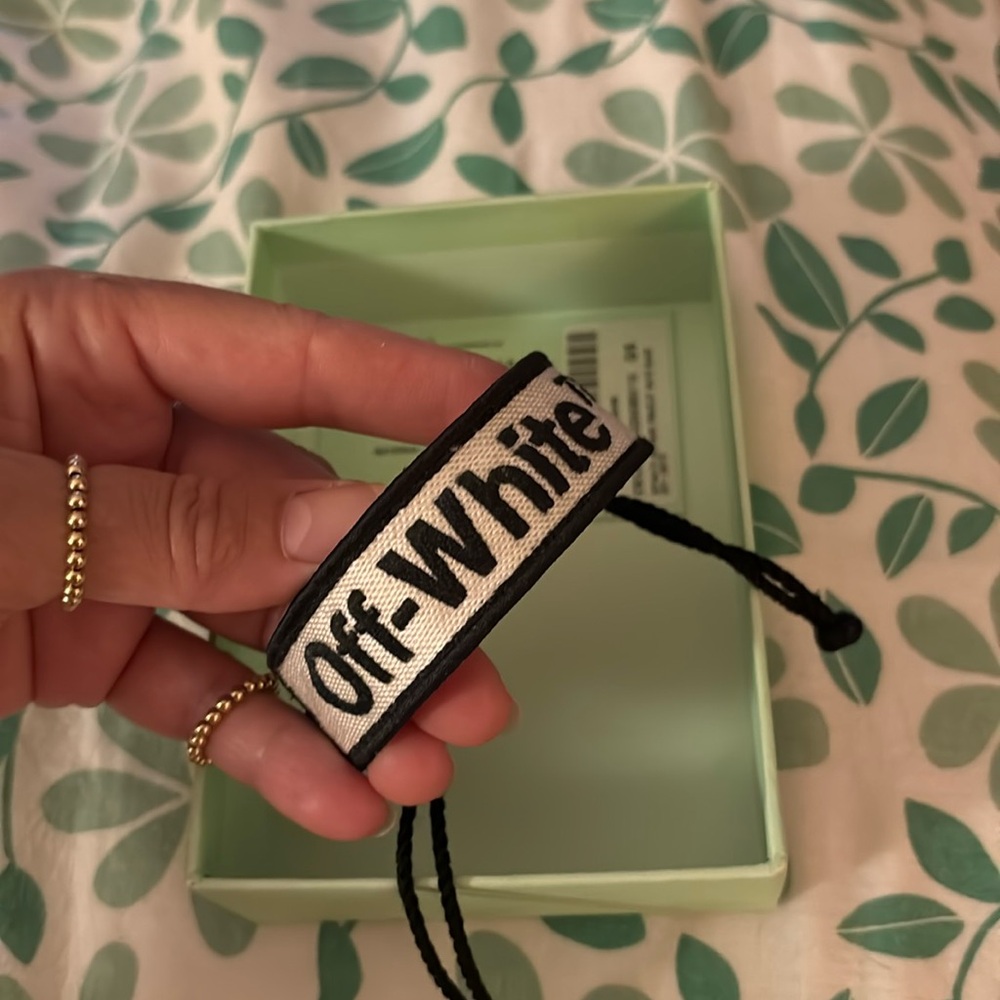 Off-White Virgil Abloh Logo Macrame Bracelet
